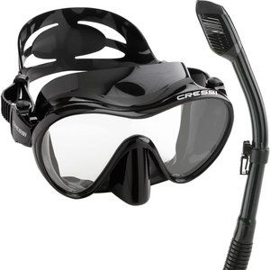 Cressi Italian Boutique Collection - Tempered Glass Lens Frameless Scuba Snorkel